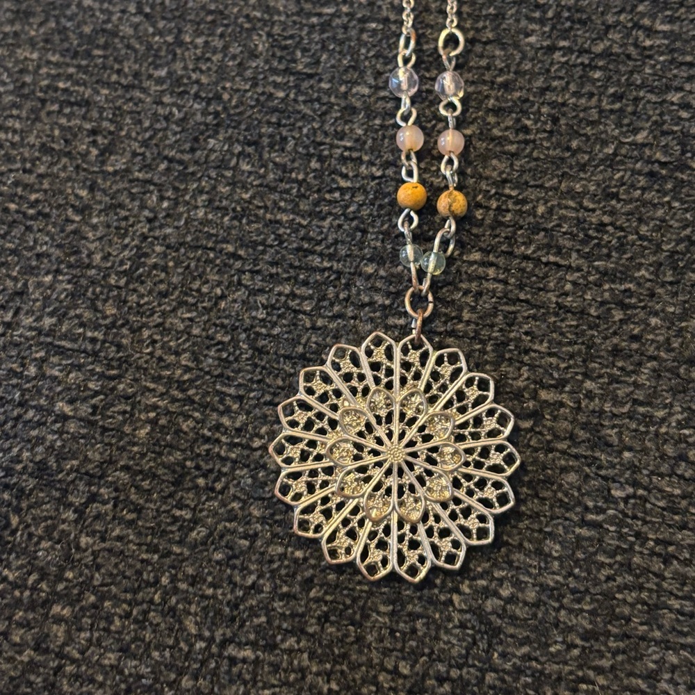 American Eagle Outfitters Silver and Gold Necklace